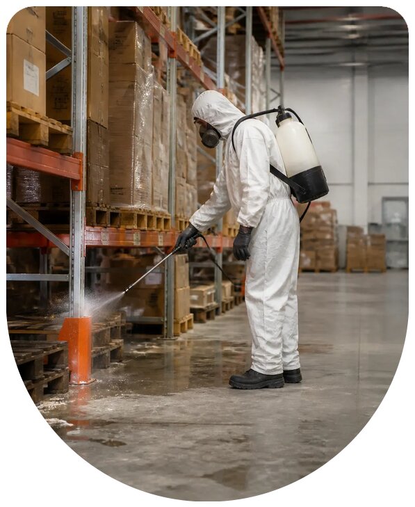 Профессиональная дезинсекция складских помещений в Клине